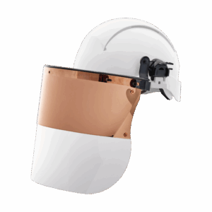 High Heat Duo Copper/Clear Triacetate Face Screen