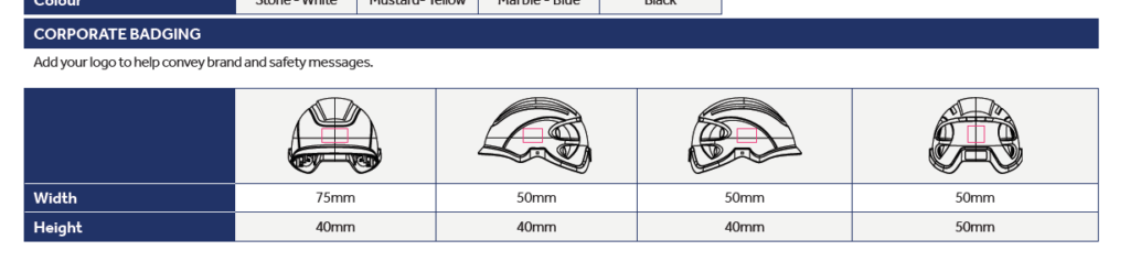 Centurion Safety Products - logo placement guide